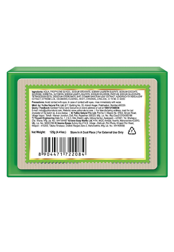 Neem & Tulsi Body Cleansing Soap Bar – thumbnail 2