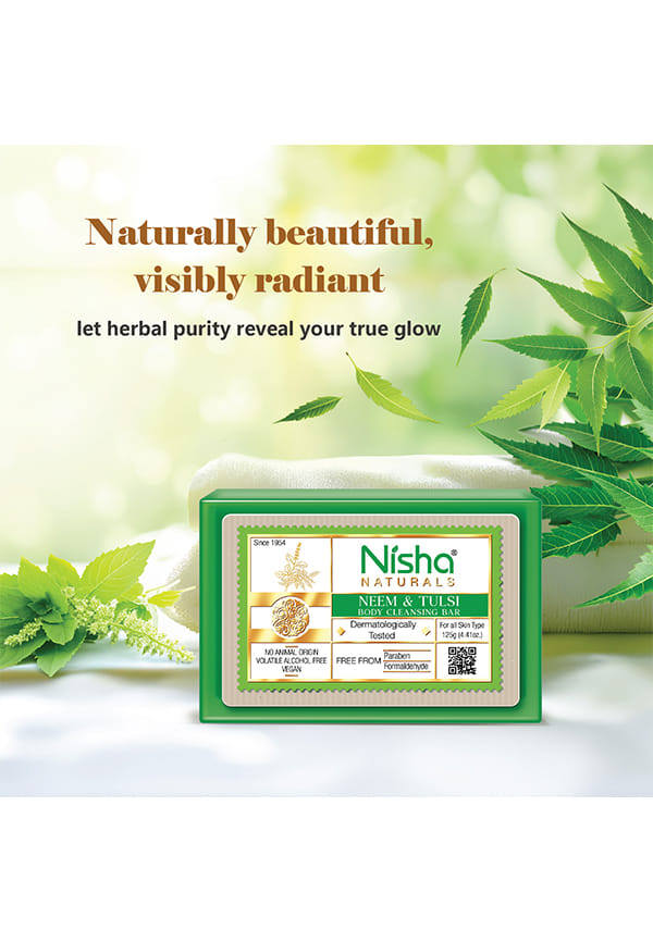 Neem & Tulsi Body Cleansing Soap Bar – thumbnail 4