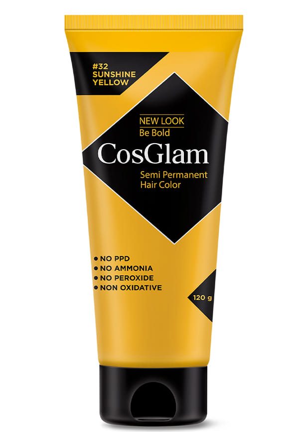 Nisha Cosglam Semi Permanent Hair Color, PPD & Ammonia Free | Electric Teal | 120gm Tube | Pack of 1