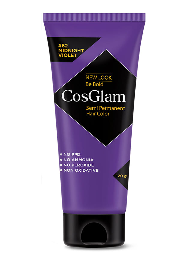 Nisha Cosglam Semi Permanent Hair Color, PPD & Ammonia Free | Electric Teal | 120gm Tube | Pack of 1