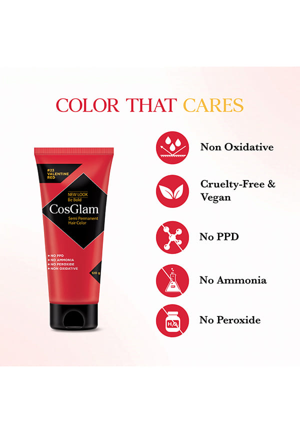 Nisha Cosglam Semi Permanent Hair Color, PPD & Ammonia Free | Electric Teal | 120gm Tube | Pack of 1 – thumbnail 2