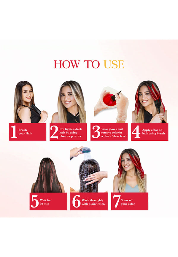 Nisha Cosglam Semi Permanent Hair Color, PPD & Ammonia Free | Electric Teal | 120gm Tube | Pack of 1 – thumbnail 3