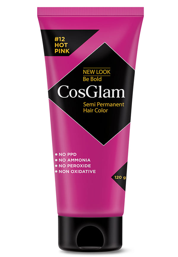 Nisha Cosglam Semi Permanent Hair Color, PPD & Ammonia Free | Electric Teal | 120gm Tube | Pack of 1