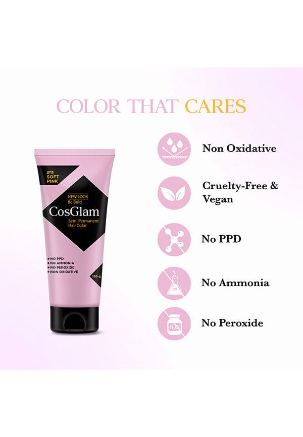 Nisha Cosglam Semi Permanent Hair Color, PPD & Ammonia Free | Electric Teal | 120gm Tube | Pack of 1 – thumbnail 2