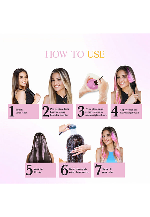 Nisha Cosglam Semi Permanent Hair Color, PPD & Ammonia Free | Electric Teal | 120gm Tube | Pack of 1 – thumbnail 3