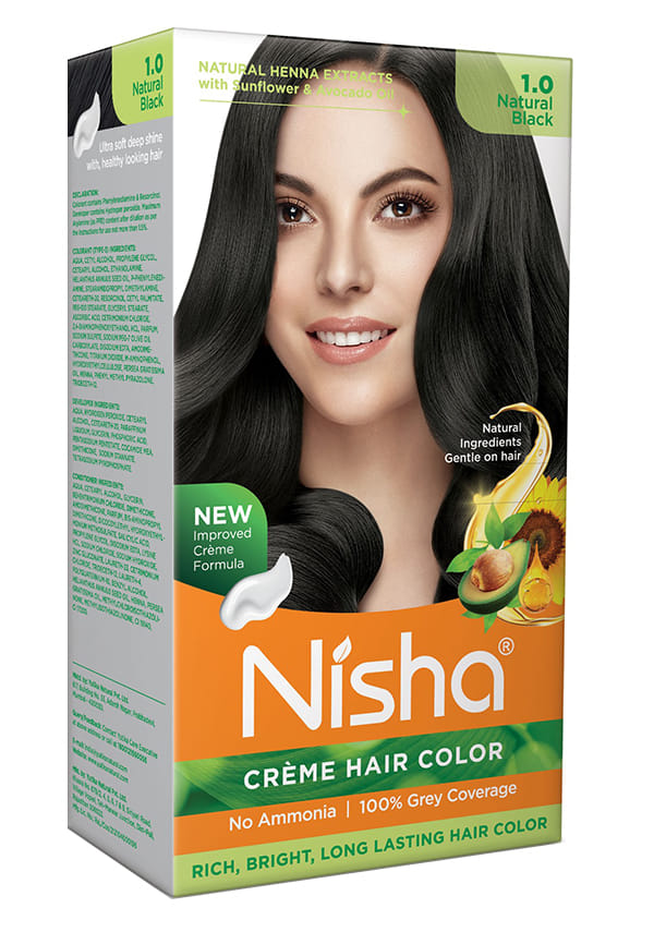 Nisha Creme Hair Color, Permanent for Women & Men, Ammonia Free | Flame Red | 150gm Box | Pack of 1