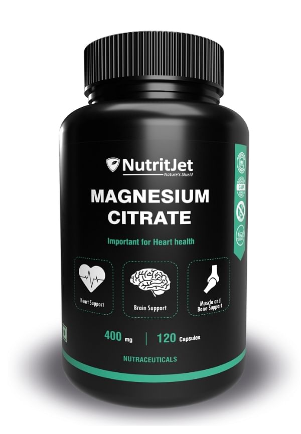 Magnesium Citrate 400Mg, 120 Veg Capsules