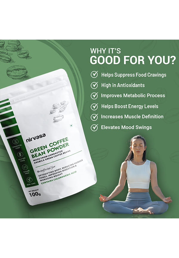 Unroasted Arabica Green Coffee Bean Powder with Chlorogenic Acid – thumbnail 2