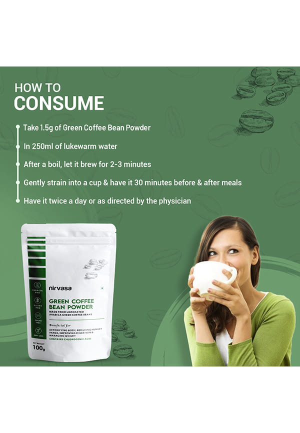 Unroasted Arabica Green Coffee Bean Powder with Chlorogenic Acid – thumbnail 3