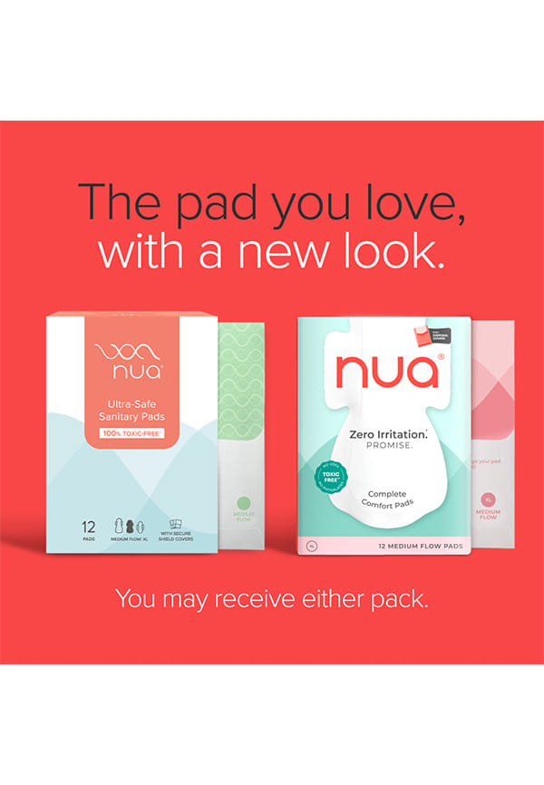 Nua Complete Comfort (12XL) Medium Flow With Disposal Covers Sanitary Pad – thumbnail 6