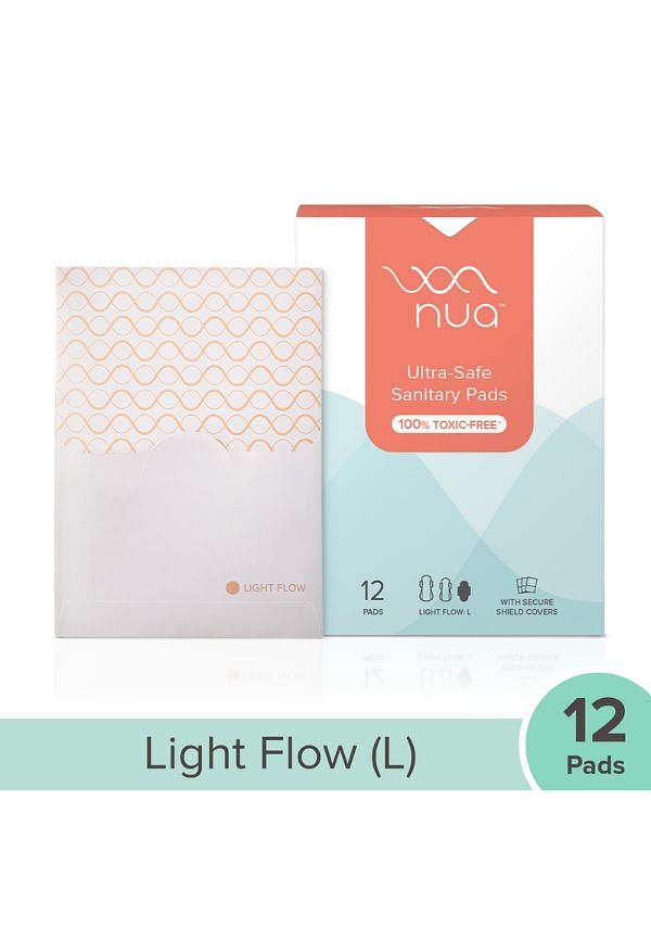 Nua Ultra Safe Pads, 30 Light Flow-L, Leakproof, 50% Wider Back, Rash &  Toxic Free Sanitary Pad, Buy Women Hygiene products online in India