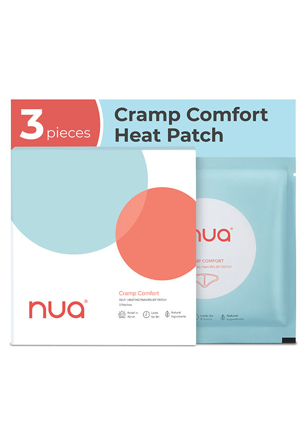 Nua Cramp Comfort || Pack of 3 Heat Patches for Period Pain