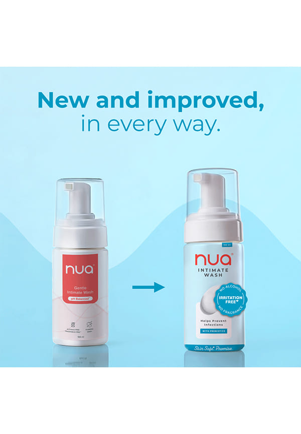 Nua Foaming Intimate Wash with Aloe Vera + Lactic Acid, 100ml – thumbnail 3