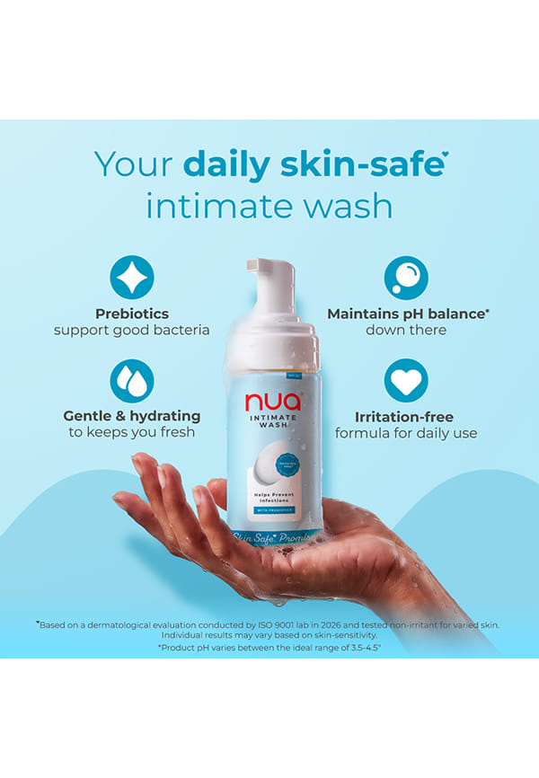 Nua Foaming Intimate Wash with Aloe Vera + Lactic Acid, 100ml – thumbnail 5