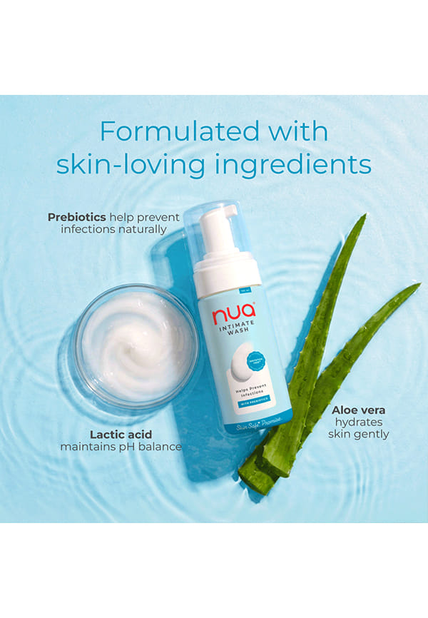 Nua Foaming Intimate Wash with Aloe Vera + Lactic Acid, 100ml – thumbnail 6