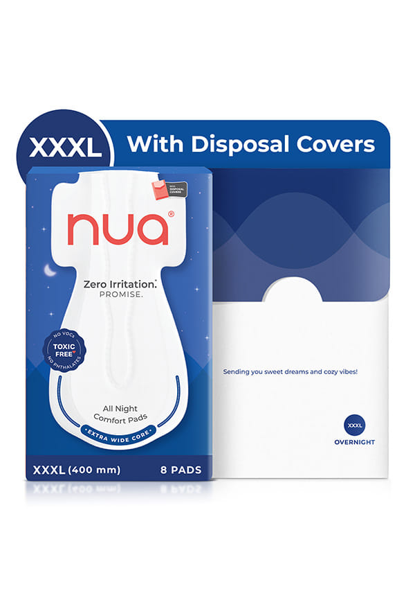 Nua All Night Comfort Sanitary Pads | (XXXL 400mm)