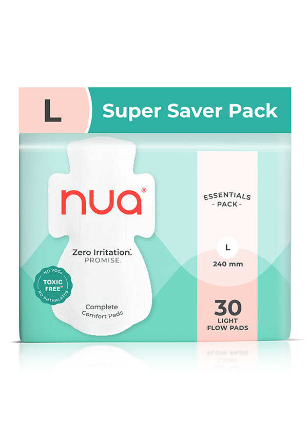 Nua Complete Comfort 30 Light Flow L Sanitary Pad