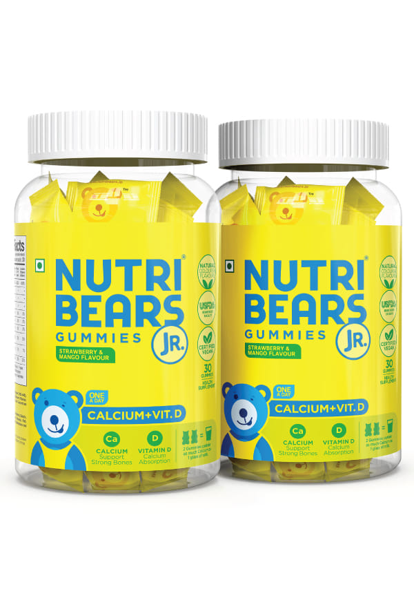Calcium + Vitamin D Gummies For Kids And Teens, For Strong Teeth & Bones