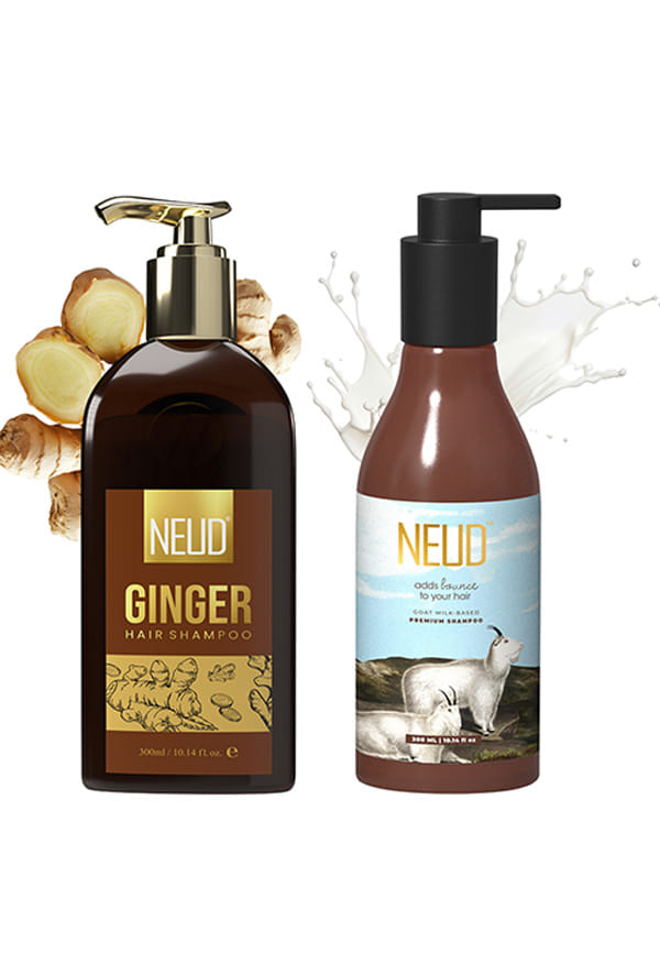 Shampoo Combo – Ginger & Goat Milk | Anti-Grey, Anti-Dandruff & Moisturizing Care