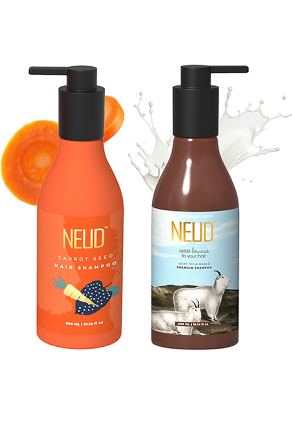 Shampoo Combo – Goat Milk & Carrot Seed | Anti-Dandruff & Shine