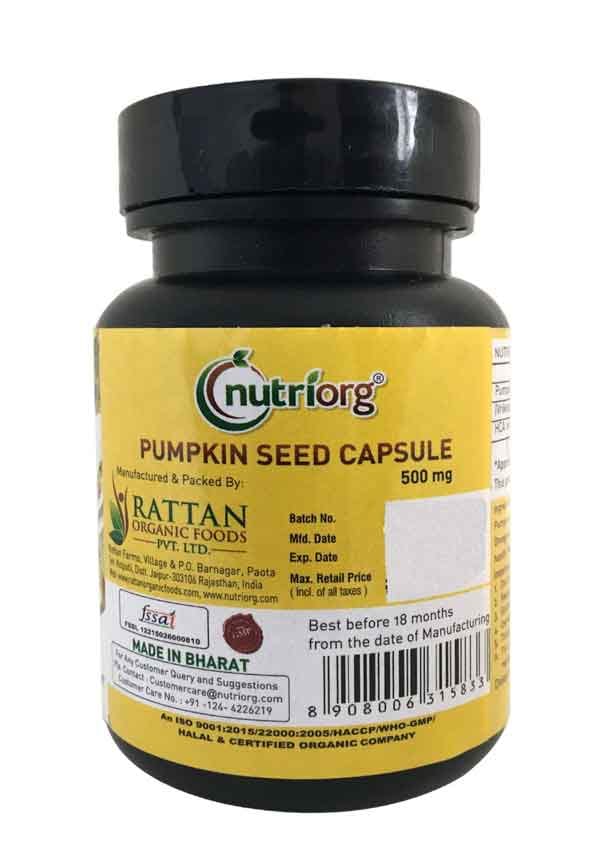 Pumpkin Seed Oil Soft Gel 60 Capsule – thumbnail 2