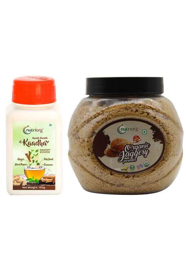 Ayush Kwath Kaadha With Certified Organic Jaggery Powder Ayush Kwath Kaadha With Certified Organic Jaggery Powder