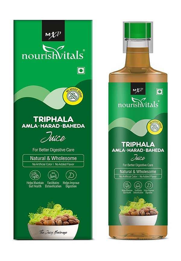 Triphala - Amla, Harad, Baheda Juice | Natural & Wholesome | For Better Digestive Care | No Added Sugar, 500ml