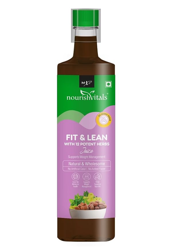 Fit & Lean Juice - With 12 Potent Herbs | Natural & Wholesome | Supports Weight Management | No Added Sugar, 500ml