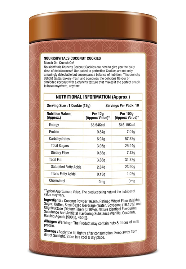Cocount Cookies + Multigrain Cookies, Heavenly Bites, Source of Protein, Crunchy Delights, Genius Snack – thumbnail 3