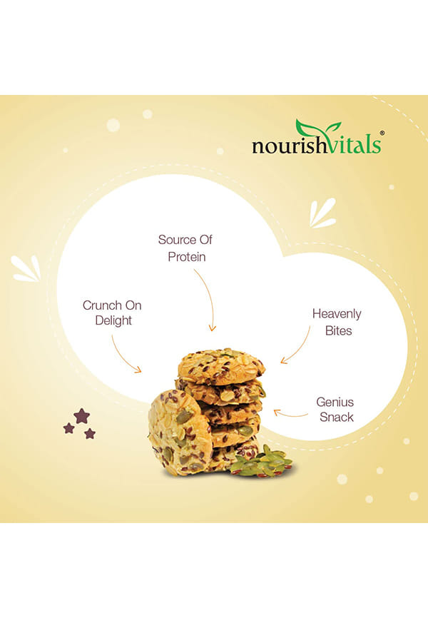 Cocount Cookies + Multigrain Cookies, Heavenly Bites, Source of Protein, Crunchy Delights, Genius Snack – thumbnail 4