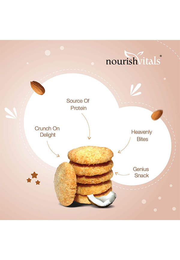 Cocount Cookies + Multigrain Cookies, Heavenly Bites, Source of Protein, Crunchy Delights, Genius Snack – thumbnail 5