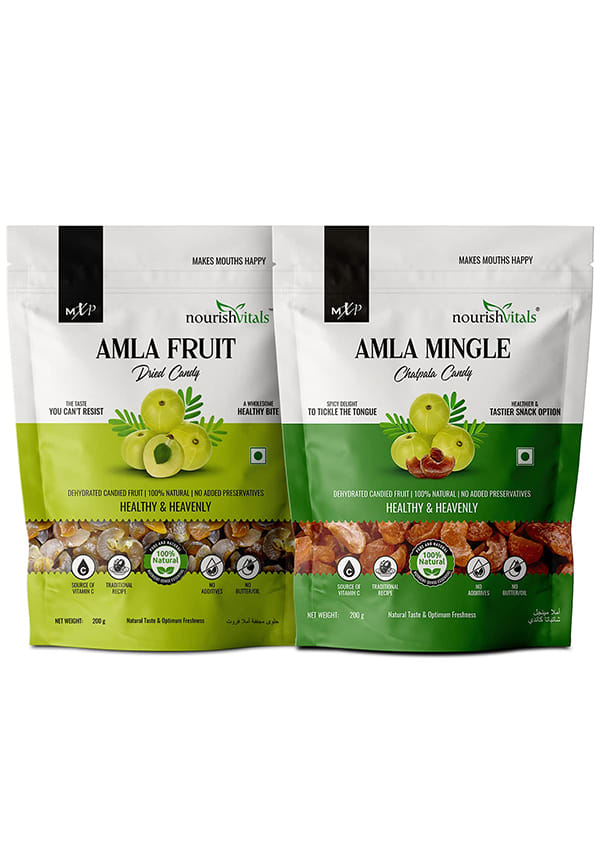 Healthy Munching Combo | Amla Fruit Dried Candy + Chatpata Amla Mingle Candy Healthy Munching Combo | Amla Fruit Dried Candy + Chatpata Amla Mingle Candy