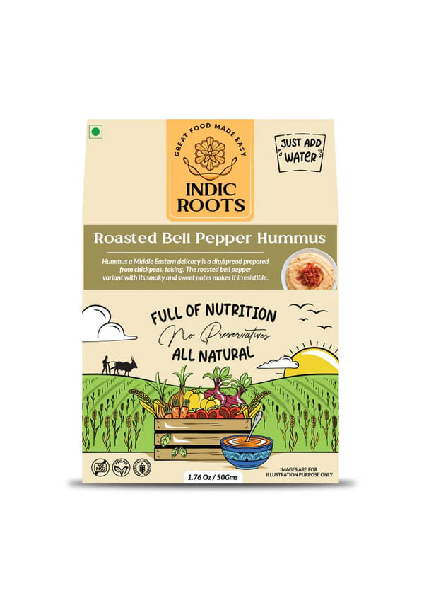 Roasted Bell Pepper Hummus – thumbnail 2