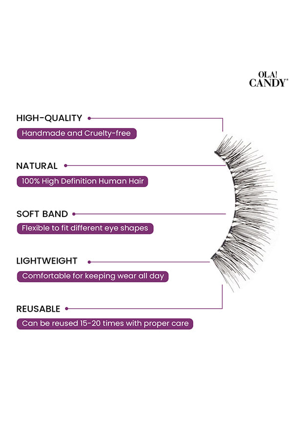 220 Flirtatious Human Hair False Lash – thumbnail 2