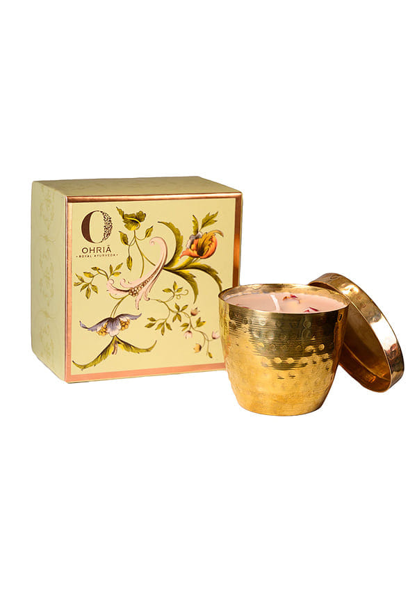 Rose And Oudh Luxury Copper Candle - S – thumbnail 2