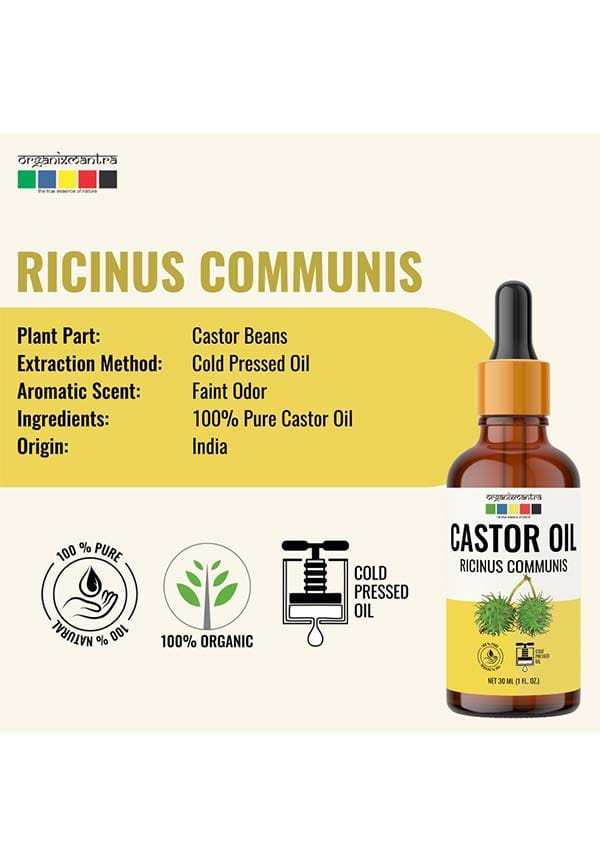 Extra Virgin Coconut Oil, Castor Oil, Cold Pressed Organic Oil, 120ML x 2 – thumbnail 2
