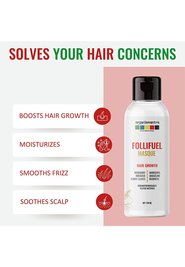 FolliFuel Hair Masque with Hairgenyl, Anageline, Rosemary Oil, Curry Leaves & Hibiscus – thumbnail 3