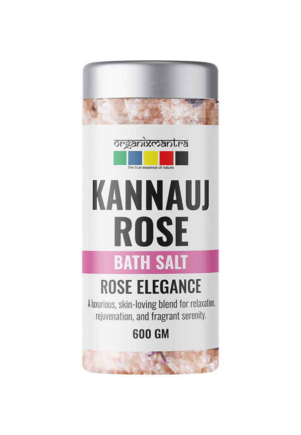Kannauj Rose Serenity Bath Salt - Soothing Epsom Blend with Natural Rose Petals and Rose Oil Kannauj Rose Serenity Bath Salt - Soothing Epsom Blend with Natural Rose Petals and Rose Oil