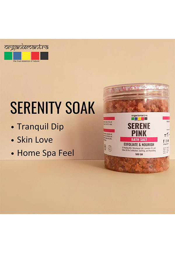 Serene Pink Himalayan Bath Salt | Lavender & Olive Oil Infused for Relaxation & Skin Hydration – thumbnail 2