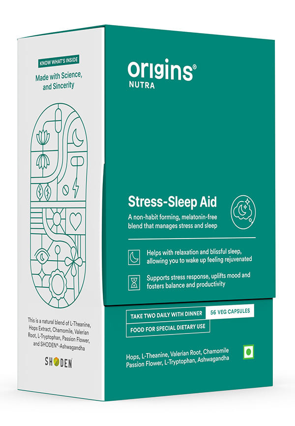 Origins Nutra Stress-Sleep Aid For Men & Women 56 Capsules Pack of 1