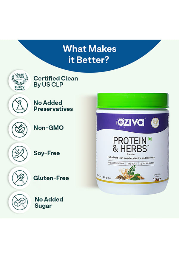 Protein & Herbs, Men for Better Stamina & Lean Muscles - Chocolate – thumbnail 5