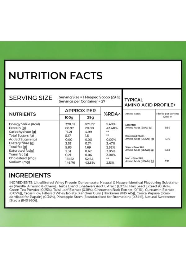 Protein & Herbs, Women for Better Metabolism, Skin & Hair - Vanilla Almond – thumbnail 7