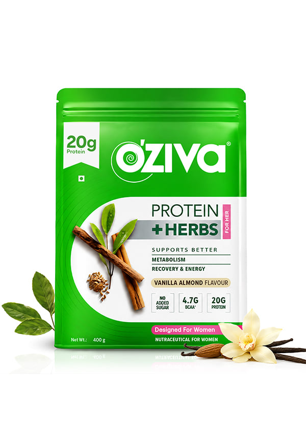 Protein & Herbs, Women for Better Metabolism, Skin & Hair - Vanilla Almond Protein & Herbs, Women for Better Metabolism, Skin & Hair - Vanilla Almond