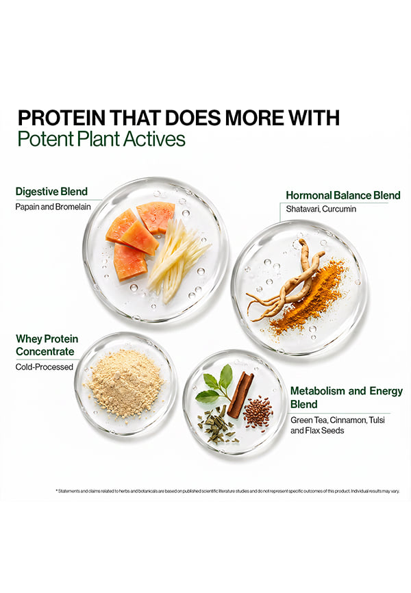Protein & Herbs, Women for Better Metabolism, Skin & Hair - Vanilla Almond – thumbnail 4
