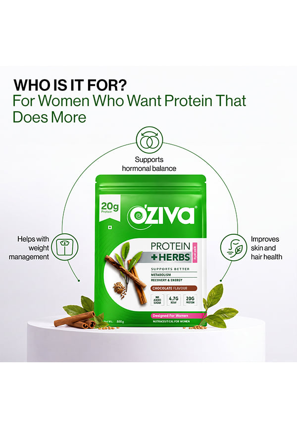 Protein & Herbs, Women for Better Metabolism, Skin & Hair - Chocolate – thumbnail 2