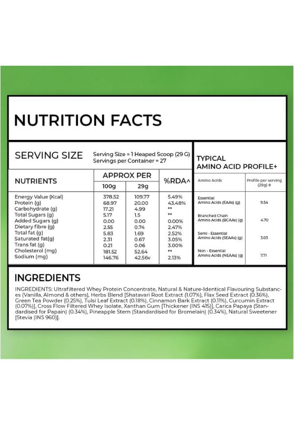 Protein & Herbs, Women for Better Metabolism, Skin & Hair - Vanilla Almond – thumbnail 5