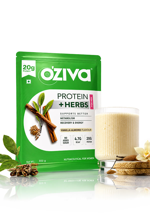 Protein & Herbs, Women for Better Metabolism, Skin & Hair - Vanilla Almond Protein & Herbs, Women for Better Metabolism, Skin & Hair - Vanilla Almond