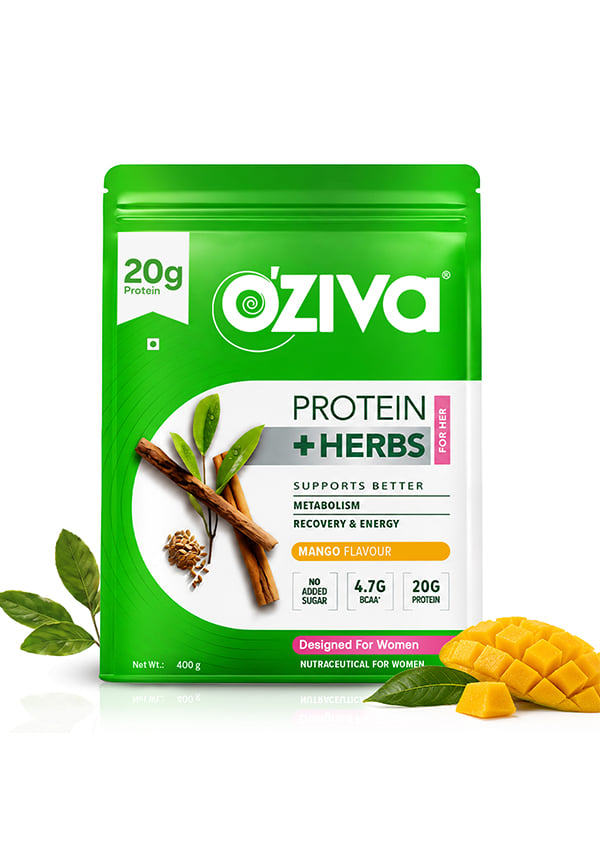 Protein & Herbs, Women for Better Metabolism, Skin & Hair - Mango Protein & Herbs, Women for Better Metabolism, Skin & Hair - Mango