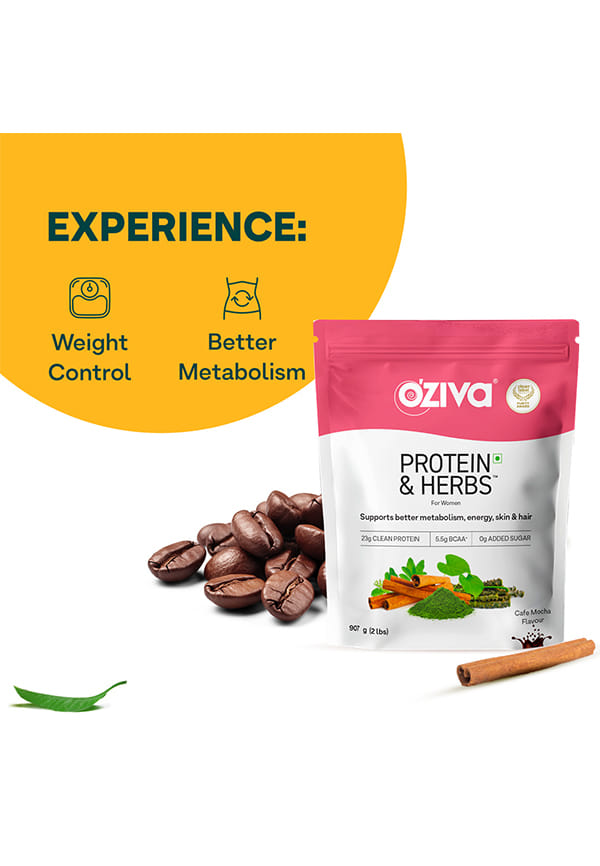 Protein & Herbs, Women for Better Metabolism, Skin & Hair - Cafe Mocha – thumbnail 3