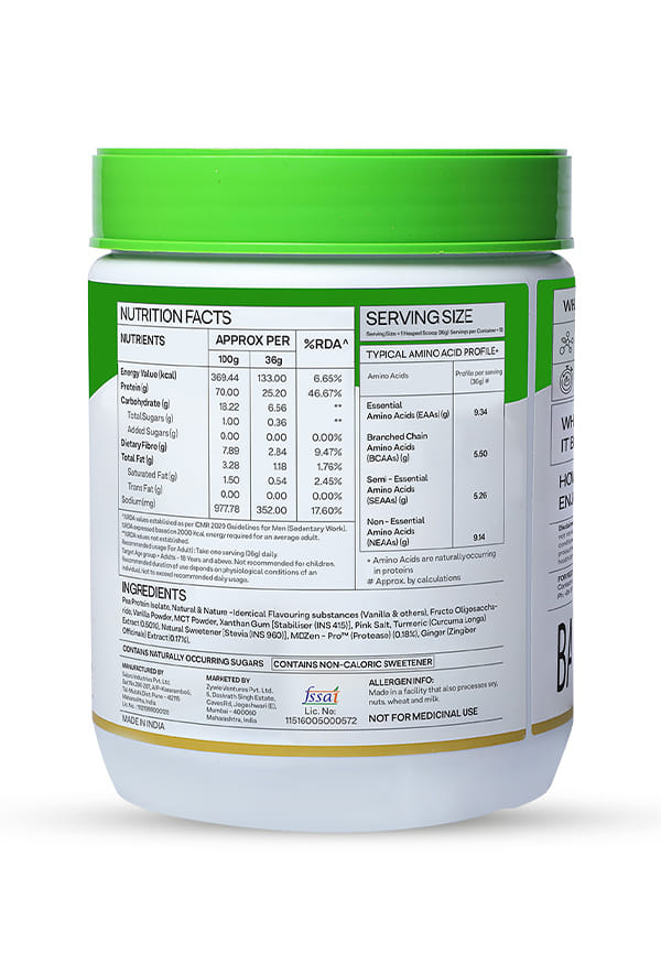 Oziva Bioactive Plant Protein Powder – thumbnail 2